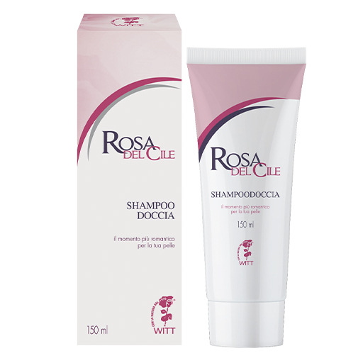 Shampoo doccia corpo e capelli Rosa del Cile